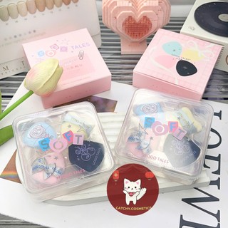 [GOGO TALES] Set 4 Bông Mút Mini GOGO TALES Vỏ Hồng Cute, Fingertip Cloud Puff (GT809)