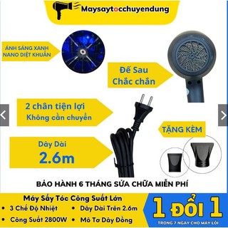 Máy Sấy Tóc 2 Chiều Nóng Lạnh Công Suất Lớn Hàng Loại 1,Máy sấy tóc Gió Mạnh Chuyên Dụng Cho Salon