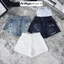 Quần short jean nữ lưng cao form ống rộng rách nhẹ cá tính, chất vải jean không giãn Anngo - AT550