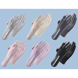 găng tay chống nắng. Chống Tia UV Hở Ngón Chống Trượt Bao Kín Tay Thoáng Khí Lái Xe