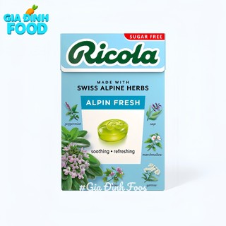 Kẹo Ngậm Ho Thảo Mộc Ricola không đường đủ 7 hương vị - Bí Quyết Chăm Sóc Cổ Họng Khỏe Mạnh