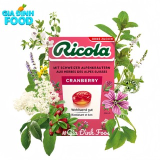 Kẹo Ngậm Ho Thảo Mộc Ricola không đường đủ 7 hương vị - Bí Quyết Chăm Sóc Cổ Họng Khỏe Mạnh