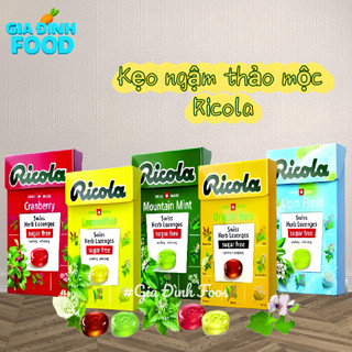 Kẹo Ngậm Ho Thảo Mộc Ricola không đường đủ 7 hương vị - Bí Quyết Chăm Sóc Cổ Họng Khỏe Mạnh