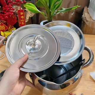 Âu Inox 304 Có Nắp Đậy Kín Size 1L & 4L – Tay Cầm Tiện Dụng, Bảo Quản Dầu Mỡ & Thực Phẩm An Toàn