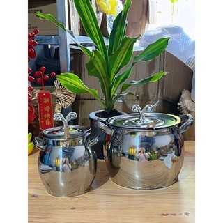 Âu Inox 304 Có Nắp Đậy Kín Size 1L & 4L – Tay Cầm Tiện Dụng, Bảo Quản Dầu Mỡ & Thực Phẩm An Toàn