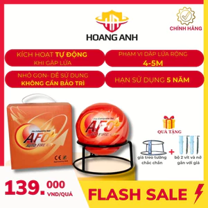 Bóng Chữa Cháy AFO Tự Động 1.3Kg Dễ Sử Dụng – Tự Động Kích Hoạt, Dập Lửa Nhanh Chóng [CHÍNH HÃNG]
