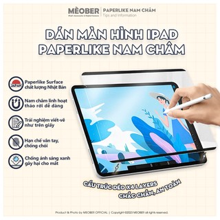 [Paperlike Nam Châm] Dán màn hình iPad BerPaper Magnetic Paperfilm - Hỗ trợ viết như trên giấy by MèoBer