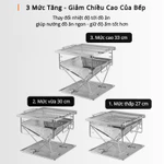 (HÀNG CAO CẤP) Bếp nướng gia đình Campingmoon MT-035 | MT-045 | MT-055 gấp gọn dễ sử dụng,Bếp BBQ ngoài trời Size S,M,L — ảnh 6