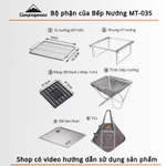 (HÀNG CAO CẤP) Bếp nướng gia đình Campingmoon MT-035 | MT-045 | MT-055 gấp gọn dễ sử dụng,Bếp BBQ ngoài trời Size S,M,L — ảnh 7