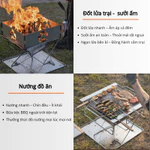 (HÀNG CAO CẤP) Bếp nướng gia đình Campingmoon MT-035 | MT-045 | MT-055 gấp gọn dễ sử dụng,Bếp BBQ ngoài trời Size S,M,L — ảnh 5