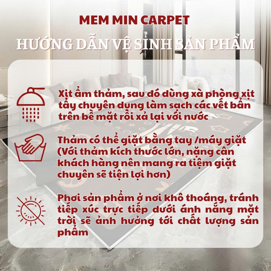Thảm Nỉ Dạ Lì Bali Trải Sàn Phòng Khách, Thảm Chup Hình, Decor Phòng Siêu Đẹp, Chất Nỉ Lì Cực Mềm Mịn - TH40