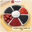 Cháo đen thất vị, cháo ngũ cốc 7 vị gồm: gạo lứt, đậu đen, táo đỏ, kỳ tử, gạo nếp, mè đen...