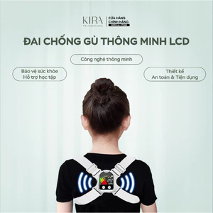Đai chống gù lưng LCD thông minh – Nhắc nhở tư thế học đúng, ngừa cận thị, bảo vệ cột sống cho trẻ em
