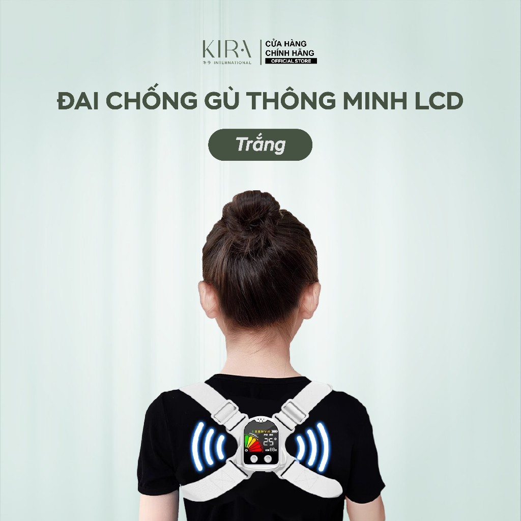 Đai chống gù lưng LCD thông minh – Nhắc nhở tư thế học đúng, ngừa cận thị, bảo vệ cột sống cho trẻ em