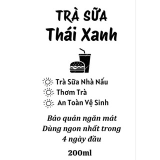 ROTI | 100 Tem cà phê, trà sữa không thấm nước 100%, phù hợp ly chai nhỏ 200ml - 330ml, tem 5x3,5cm