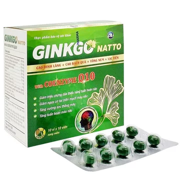 Ginkgo Natto With Coenzym Q10 (PV), Hỗ trợ giảm nguy cơ tai biến mạch máu não do tắc mạch