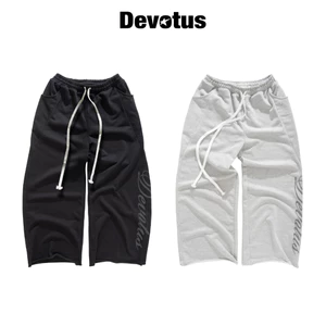 SWEATPANTS Quần Dài Nỉ TWILL 450gsm form suông ống rộng Devotus Local Brand Unisex - WIDE PANTS tua line