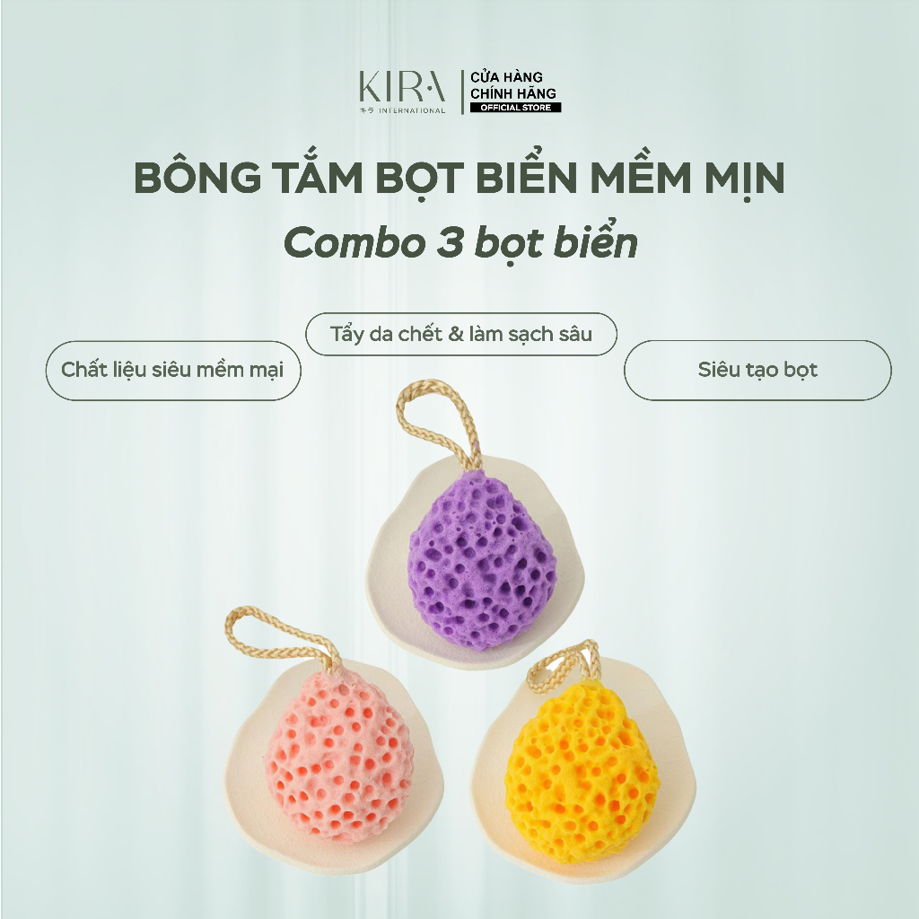 Mút tắm biển tự nhiên – Siêu mềm mại, tạo bọt tốt, tẩy da chết và làm sạch da hiệu quả