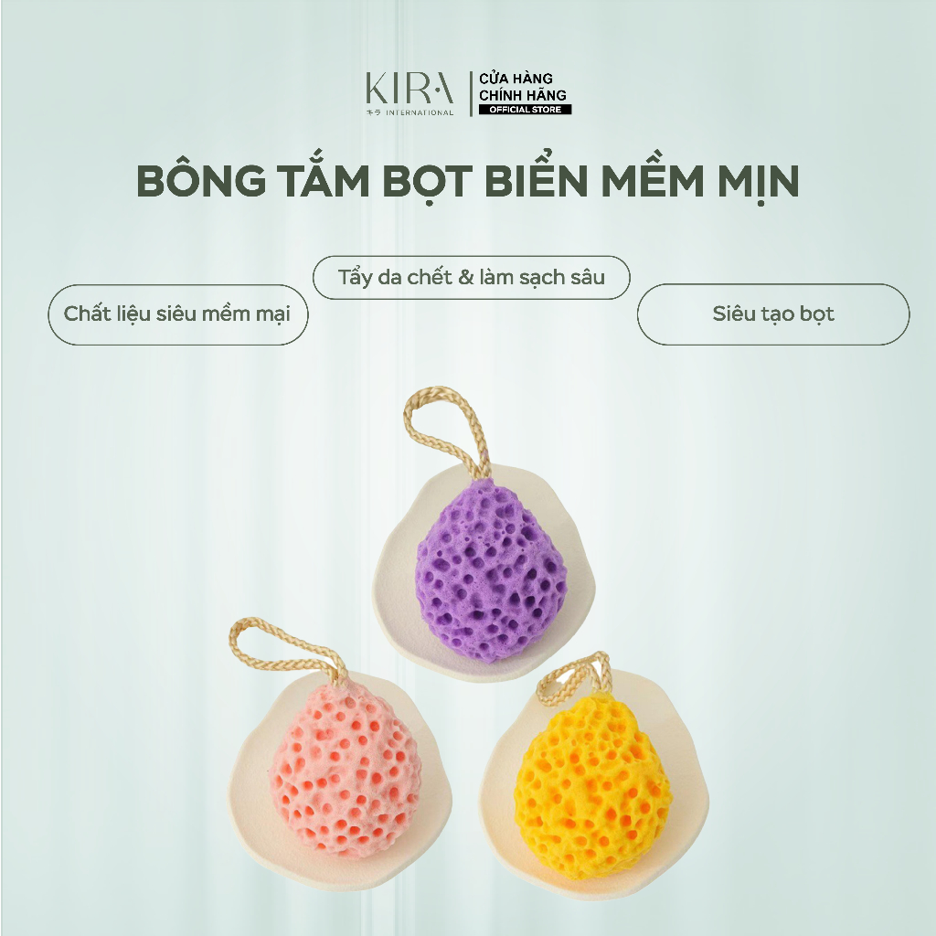 Mút tắm biển tự nhiên – Siêu mềm mại, tạo bọt tốt, tẩy da chết và làm sạch da hiệu quả