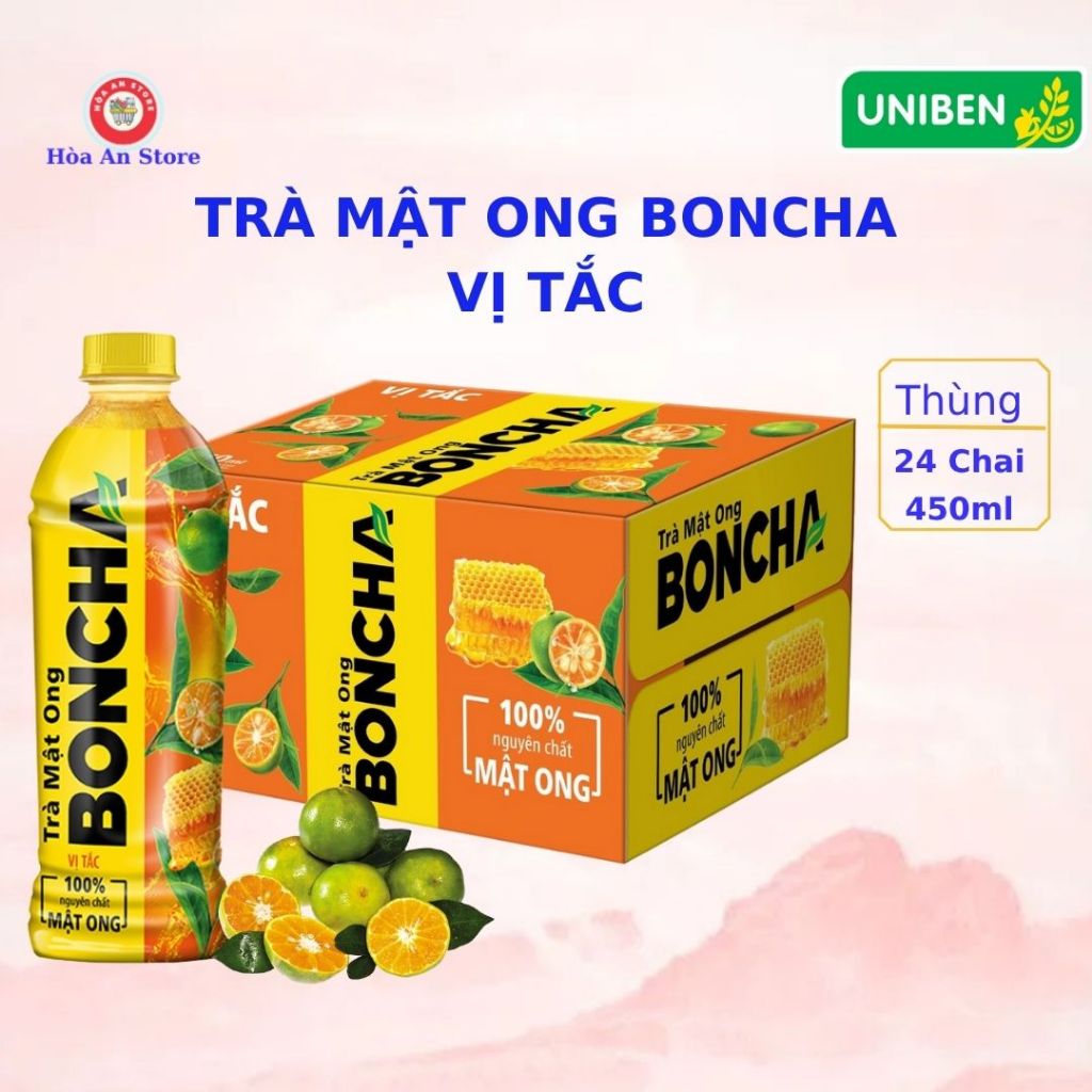 Trà Mật Ong BONCHA VỊ TẮC 450ml ( Thùng 24 chai x 450ml) | Shopee Việt Nam