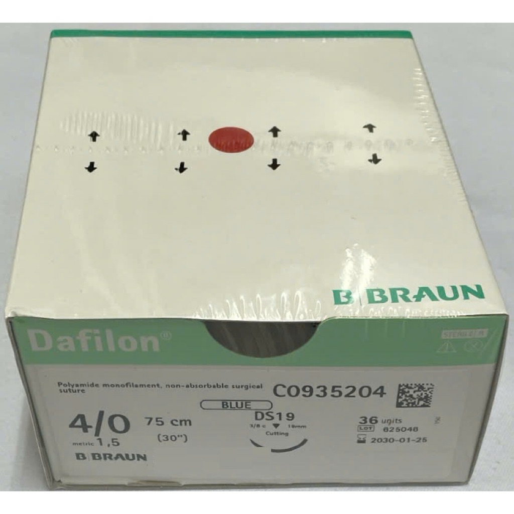 Hộp 36 tép Chỉ Dafilon 4.0, Chỉ phẫu thuật dafilon 4/0. Có bán lẻ
