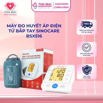 Máy đo huyết áp điện tử bắp tay Sinocare Thương hiệu Đức - BSX516