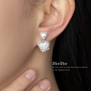 [HỎA TỐC] Bông Tai Trái Tim Đá Lấp Lánh Cực Xinh Đi Tiệc T15