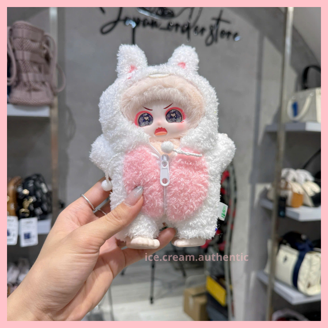 [Hỏa tốc] Fullset 8 box Miffed Yeye móc khóa gấu bông hình thú dễ thương chính hãng