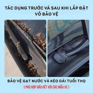 Miếng Đệm Silicon Che Lỗ Gạt Mưa Xe Ô Tô – Chống Bụi, Ngăn Nước, Ngăn Rác, Ngăn Lá Cây