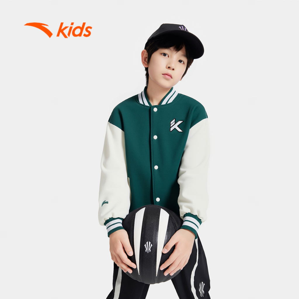 Áo Khoác Jacker Bóng Rổ Thể Thao Bé trai ANTA Kids 3525D1722