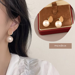 [Hỏa Tốc] Bông Tai Khuyên Tai Ngọc Lớn Thanh Lịch T15