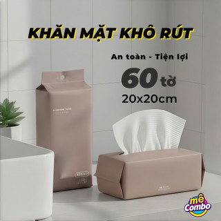 Giấy lau đa năng, khăn lau đa năng dùng 1 lần 20x20cm lau khô, lau ướt