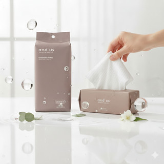 Giấy lau đa năng, khăn lau đa năng dùng 1 lần 20x20cm lau khô, lau ướt