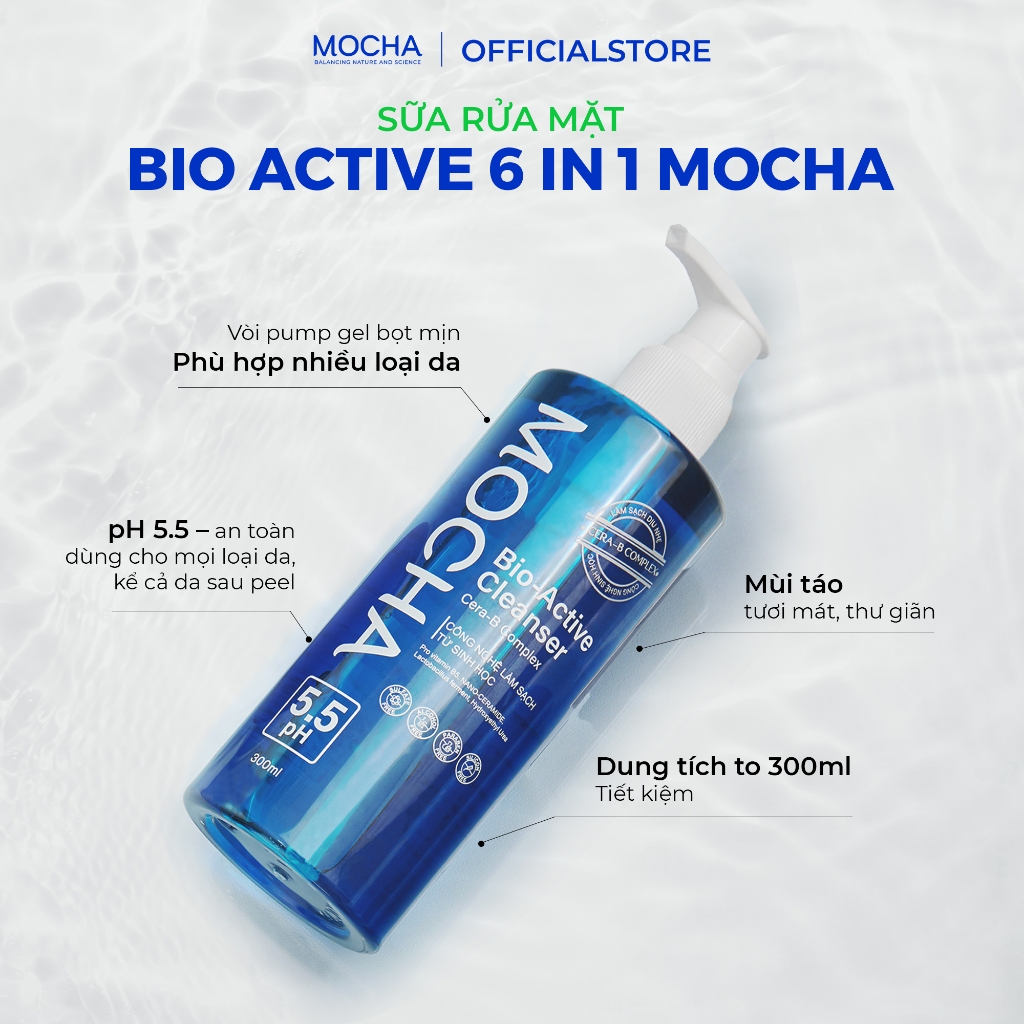 Sản Phẩm Sữa Rửa Mặt Bio Active Mocha - Sữa rửa mặt Bio Active Mocha