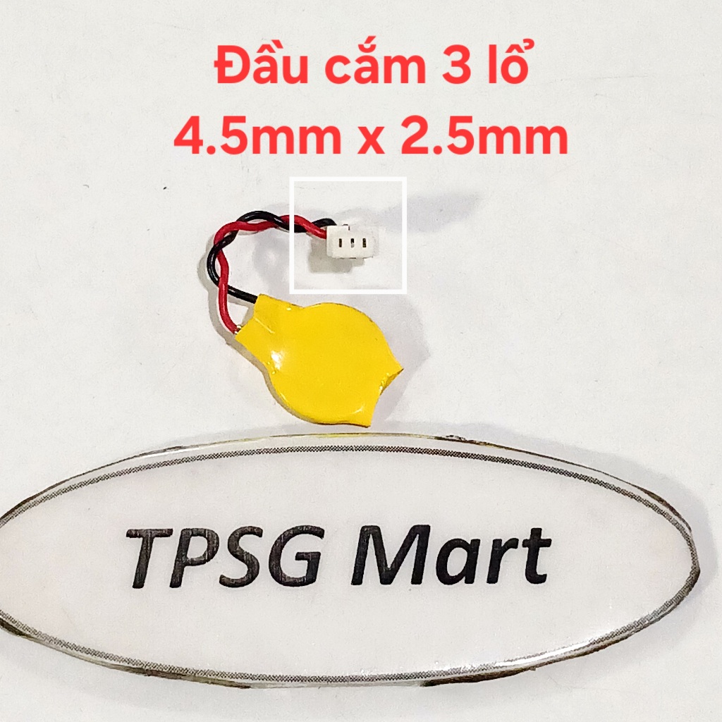 Pin cmos 1220 3V, CR1220 3V, Pin 3V / Pin đầu cắm 3 lổ (D x R): 4.5mm x ...