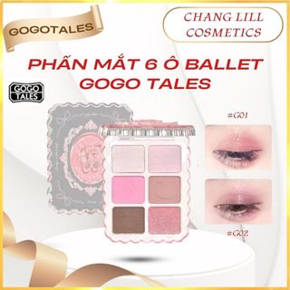 Bảng Phấn Mắt Gogo Tales 6 Ô Vỏ Hồng Ballet Coquette Sweet Pink Xinh Xắn GT773