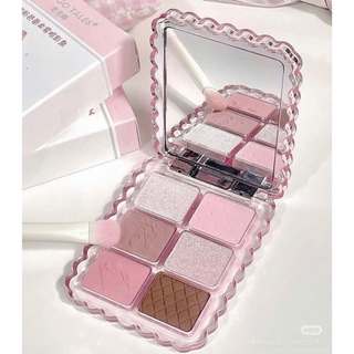 Bảng Phấn Mắt Gogo Tales 6 Ô Vỏ Hồng Ballet Coquette Sweet Pink Xinh Xắn GT773
