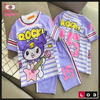 Đồ bộ mặc nhà bé gái chất thun lạnh Ann's Kids siêu đẹp, đồ lửng cho bé gái từ 10 đến 43 kg