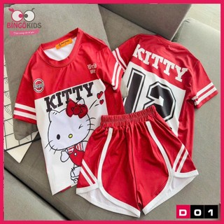 Đồ bộ đùi mặc nhà bé gái chất thun lạnh Ann's Kids họa tiết hoạt hình cho bé gái từ 10 đến 43 kg