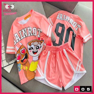 Đồ bộ mặc nhà bé gái chất thun lạnh Ann's Kids siêu đẹp, đồ đùi cho bé gái từ 10 đến 43 kg