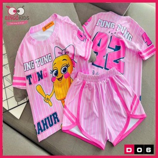 Đồ bộ mặc nhà bé gái chất thun lạnh Ann's Kids siêu đẹp, đồ đùi cho bé gái từ 10 đến 43 kg