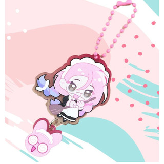 2x Alien Stage Keychain Charm Mizi and Sua Acrylic Key Chain Kawaii Keychains Backpack Pendant Ornament Key Ring Accesso
