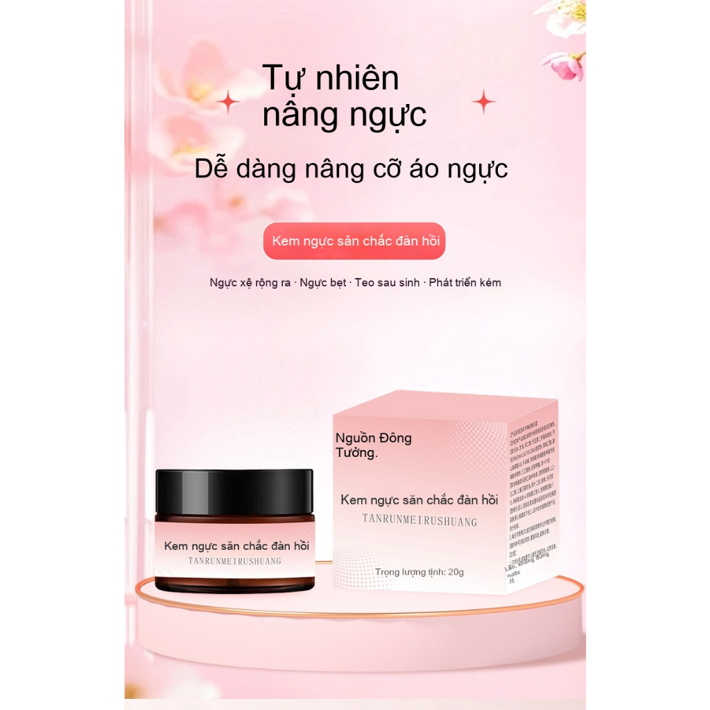 Kem massage làm săn chắc và nâng ngực giúp cải thiện tình trạng ngực chảy xệ và đầy đặn