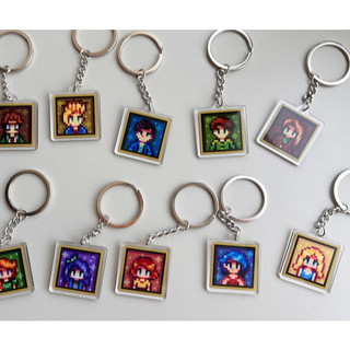 Stardew Villagers Keychain, Gift for Stardew Valley Fans