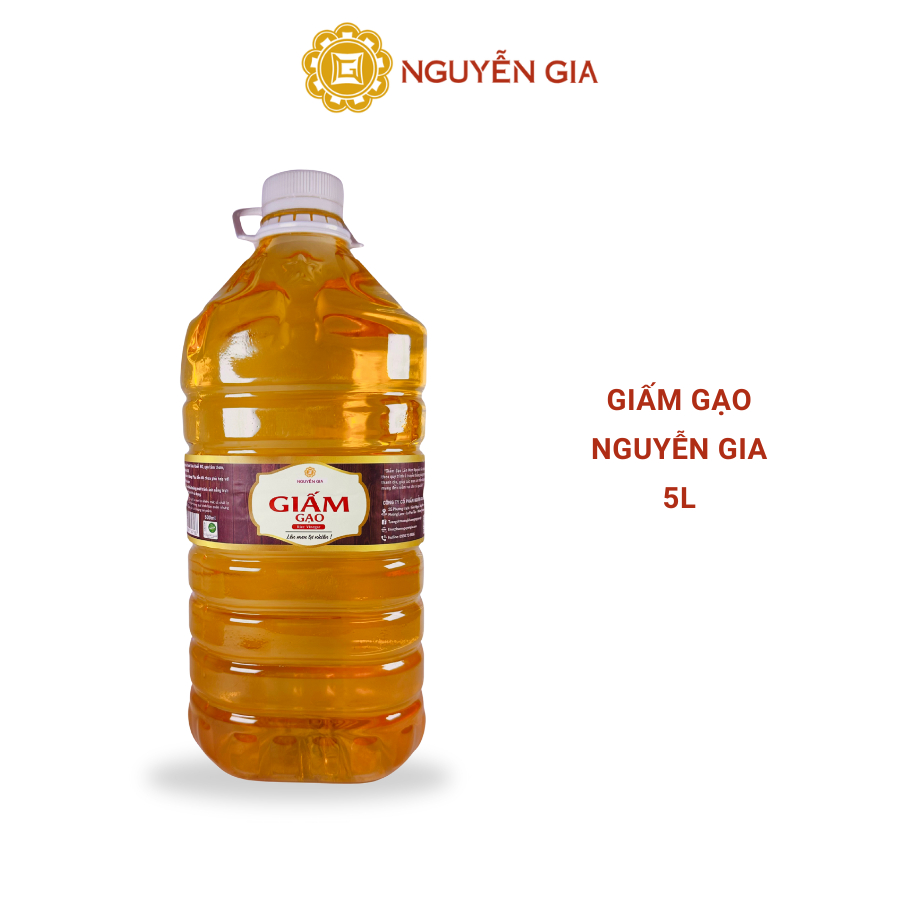 Giấm Gạo hàng chuẩn can 5L NGG002
