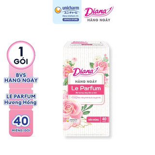 Băng Vệ Sinh Diana Hàng Ngày Le Parfum Hương Nhài Ả Rập / Hương Mộc Hồng ( Gói 40 miếng )