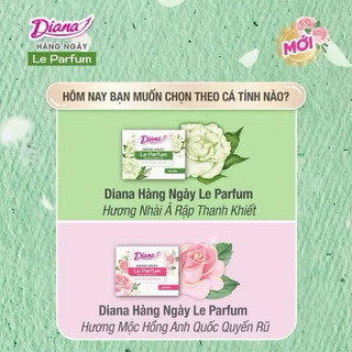 Băng Vệ Sinh Diana Hàng Ngày Le Parfum Hương Nhài Ả Rập / Hương Mộc Hồng ( Gói 40 miếng )