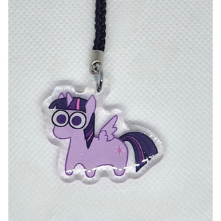 MLP Glitter Epoxy Phone Charm Keychain: Mane 6