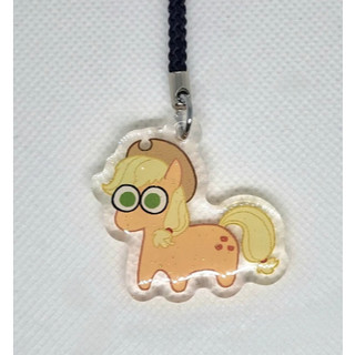 MLP Glitter Epoxy Phone Charm Keychain: Mane 6