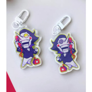 Deltarune Double Sided Keychains - Spamton, Tenna, Rouxls Kaard
